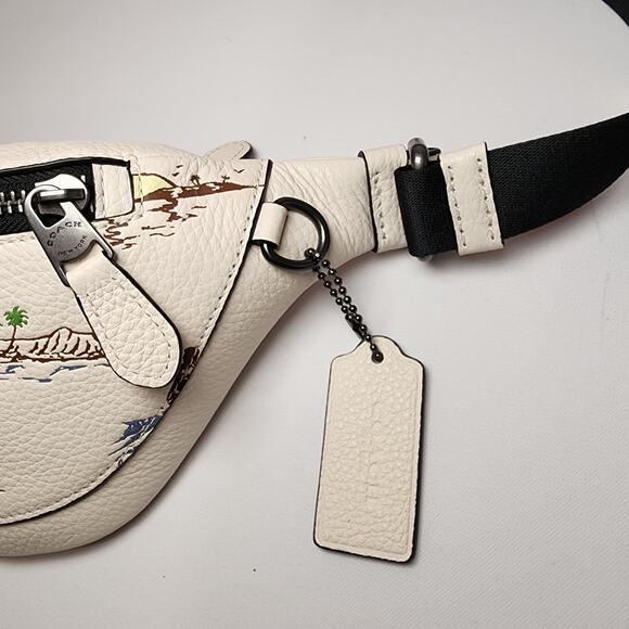 NWT Coach CBI28 Warren Mini Belt Bag With Surf Print Hawaii - Picture 5 of 9